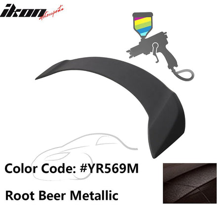 2008 - 2012 Honda Accord 4 - Door OE Trunk Spoiler Lip ABSPainted YR569M Root Beer MetallicIkon Motorsports