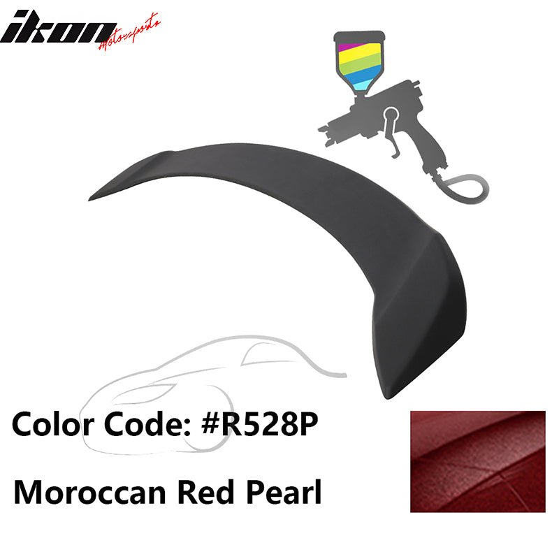 2008 - 2012 Honda Accord 4 - Door OE Trunk Spoiler Lip ABSPainted R528P Moroccan Red PearlIkon Motorsports