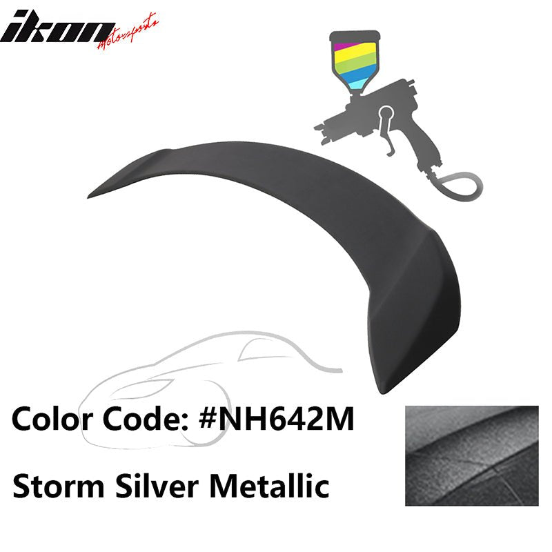 2008 - 2012 Honda Accord 4 - Door OE Trunk Spoiler Lip ABSPainted NH642M Storm Silver MetallicIkon Motorsports