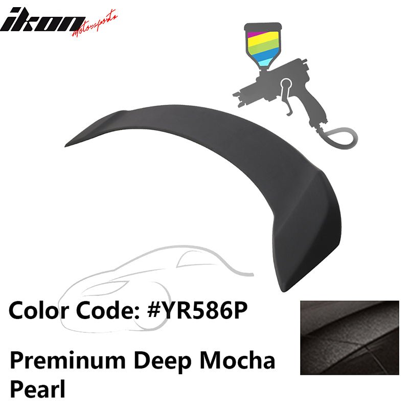 2008 - 2012 Honda Accord 4 - Door OE Trunk Spoiler Lip ABSPainted YR586P Preminum Deep Mocha PearlIkon Motorsports