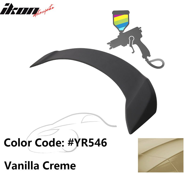 2008 - 2012 Honda Accord 4 - Door OE Trunk Spoiler Lip ABSPainted YR546 Vanilla CremeIkon Motorsports