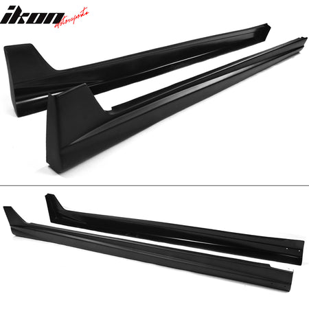 Fits 08-12 Honda Accord 4DR JDM Style Side Skirts PP Rocker Panel Extension 2PC