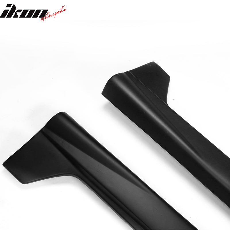 Fits 08-12 Honda Accord 4DR JDM Style Side Skirts PP Rocker Panel Extension 2PC
