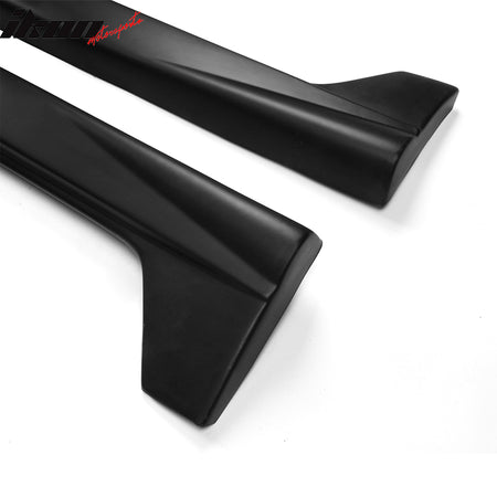 Fits 08-12 Honda Accord 4DR JDM Style Side Skirts PP Rocker Panel Extension 2PC
