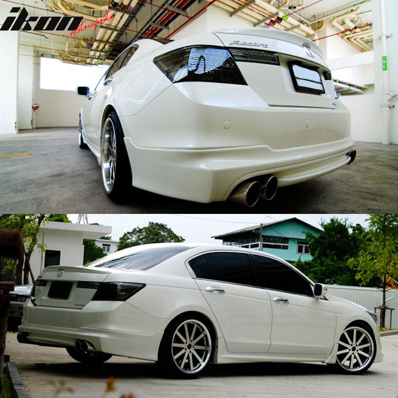 Compatible With 2008 - 2012 Honda Accord Factory Style ABS Plastic Rear Spoiler Wing
