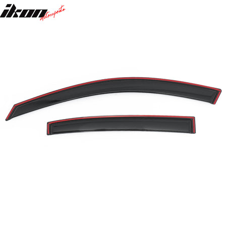 Fits 08-12 Honda Accord Sedan Window Visors In Channel Sun Rain Guard Deflector