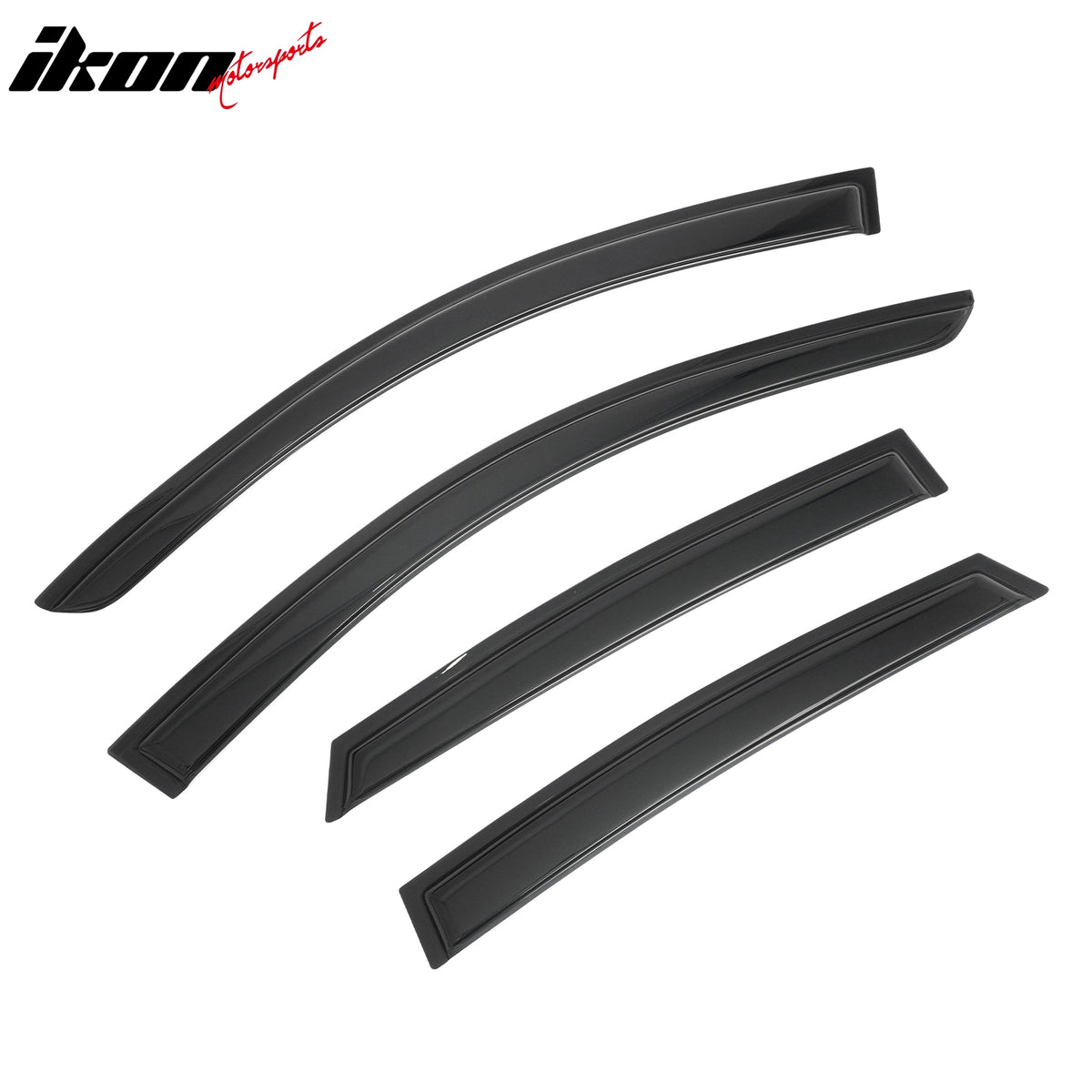 Fits 14-17 Infiniti QX50& 08-12 EX35 4PCS Window Visors Smoke Acrylic Rain Shade