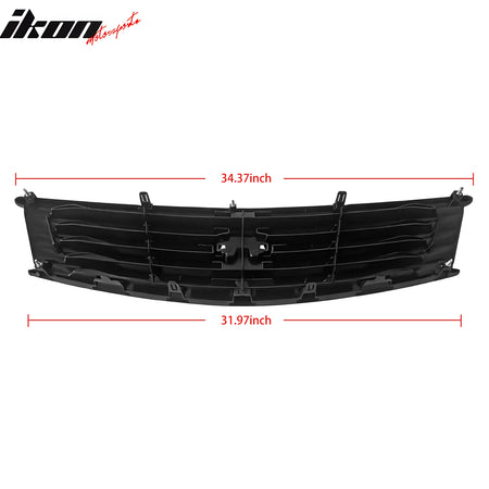 Fits 08-15 Infiniti G37 Q60 Coupe OE Style Upper Grille Carbon Fiber Print ABS