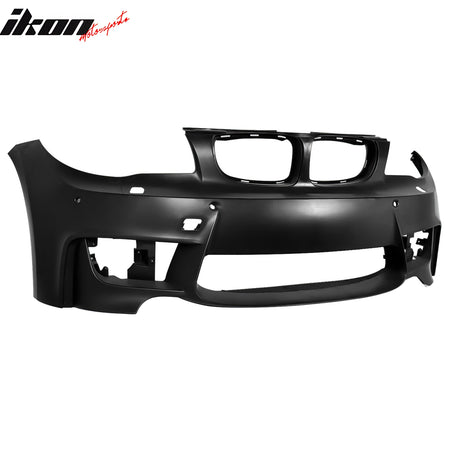 Fits 08-13 BMW E82 E88 1-Series 1M Style Front Bumper Conversion PP Matte Black