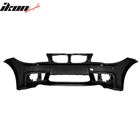 Fits 08-13 BMW E82 E88 1-Series 1M Style Front Bumper Conversion PP Matte Black