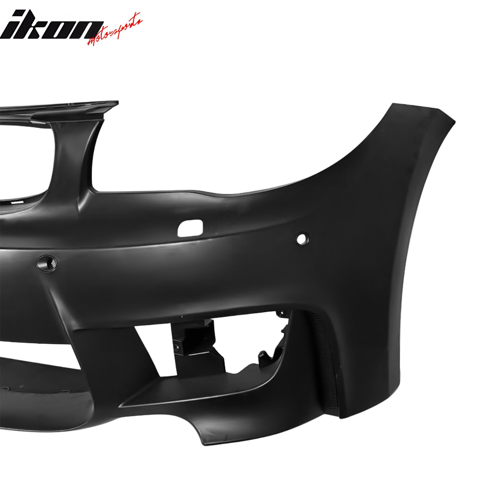 Fits 08-13 BMW E82 E88 1-Series 1M Style Front Bumper Conversion PP Matte Black