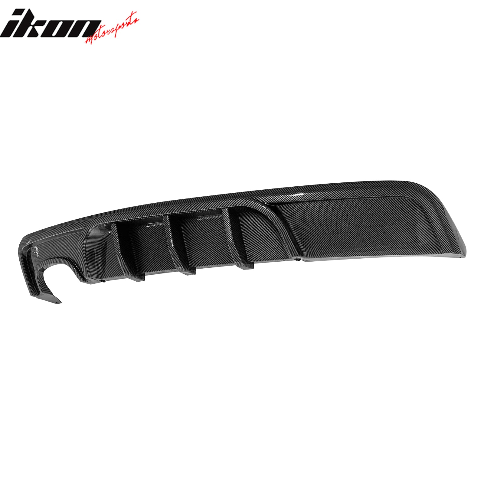 For 08-13 BMW 1-Series E82 E88 MP Style Rear Diffuser Lip ABS Carbon Fiber Print