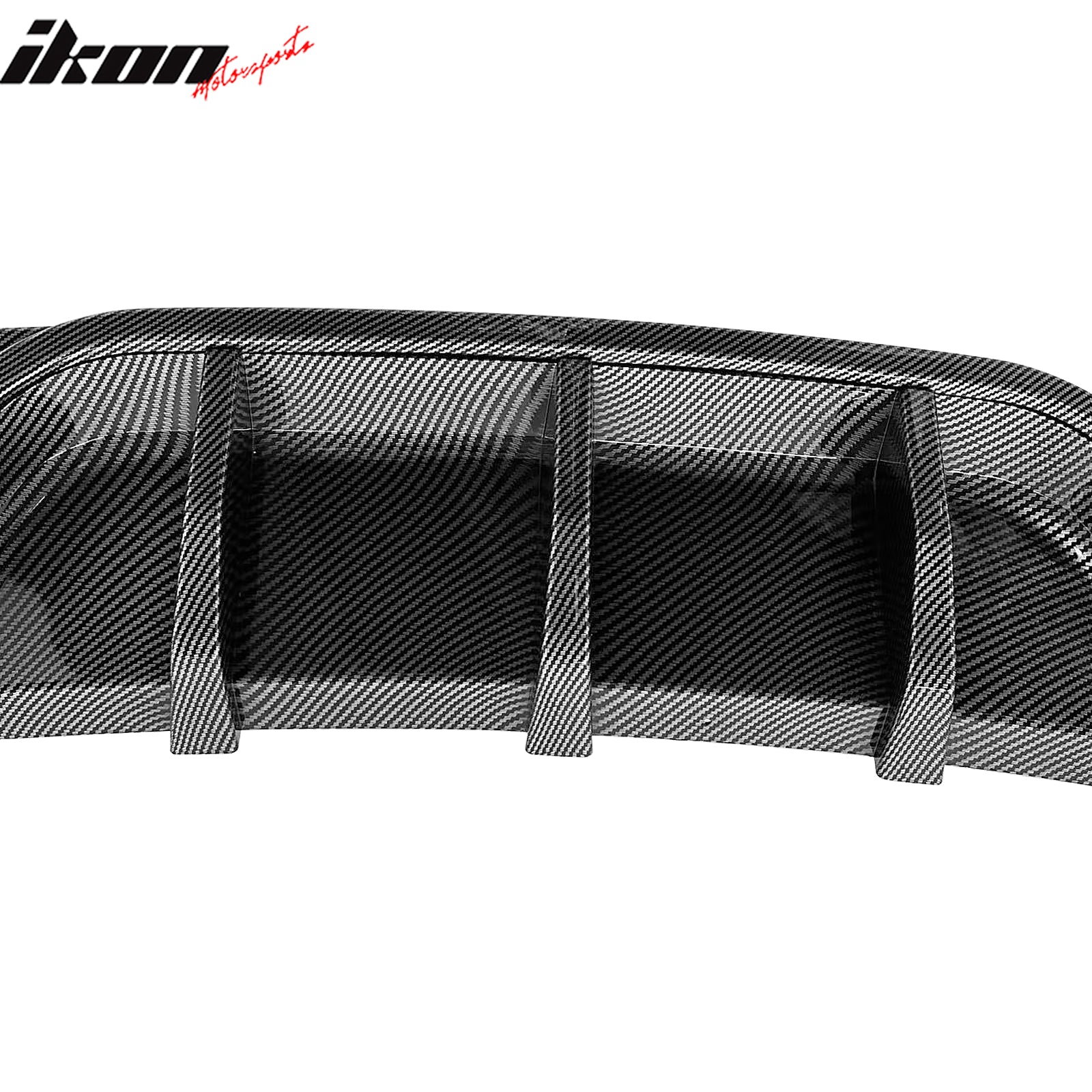 For 08-13 BMW 1-Series E82 E88 MP Style Rear Diffuser Lip ABS Carbon Fiber Print