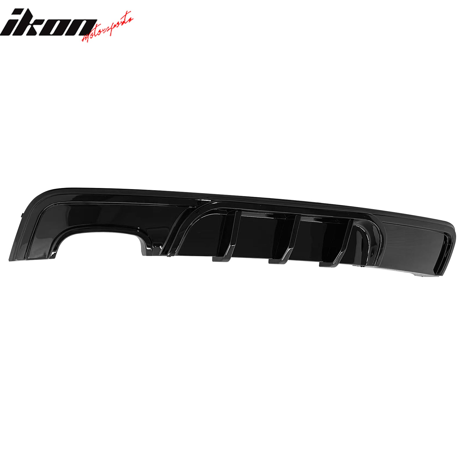 Fits 08-13 BMW 1-Series E82 E88 M Performance Rear Diffuser Lip ABS Gloss Black