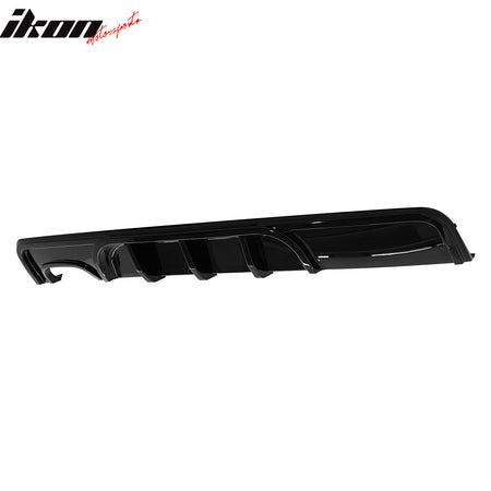 Fits 08-13 BMW 1-Series E82 E88 M Performance Rear Diffuser Lip ABS Gloss Black