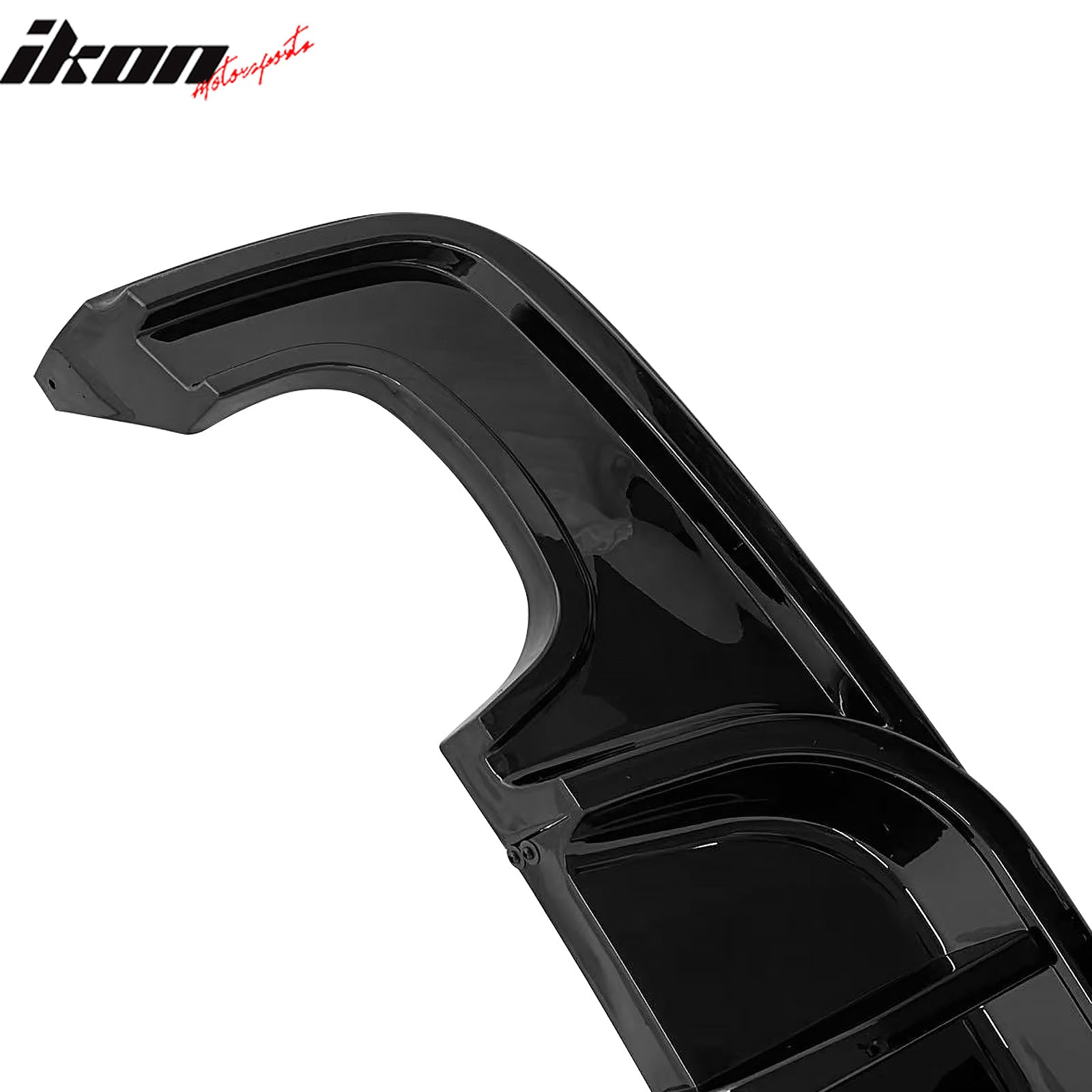 Fits 08-13 BMW 1-Series E82 E88 M Performance Rear Diffuser Lip ABS Gloss Black