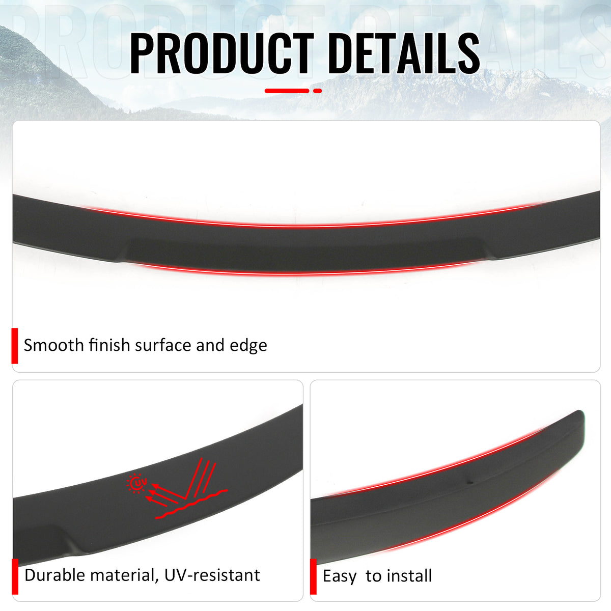 Fits 08-13 BMW E82 1-Series Coupe M4 Style Trunk Spoiler Wing Matte Black ABS