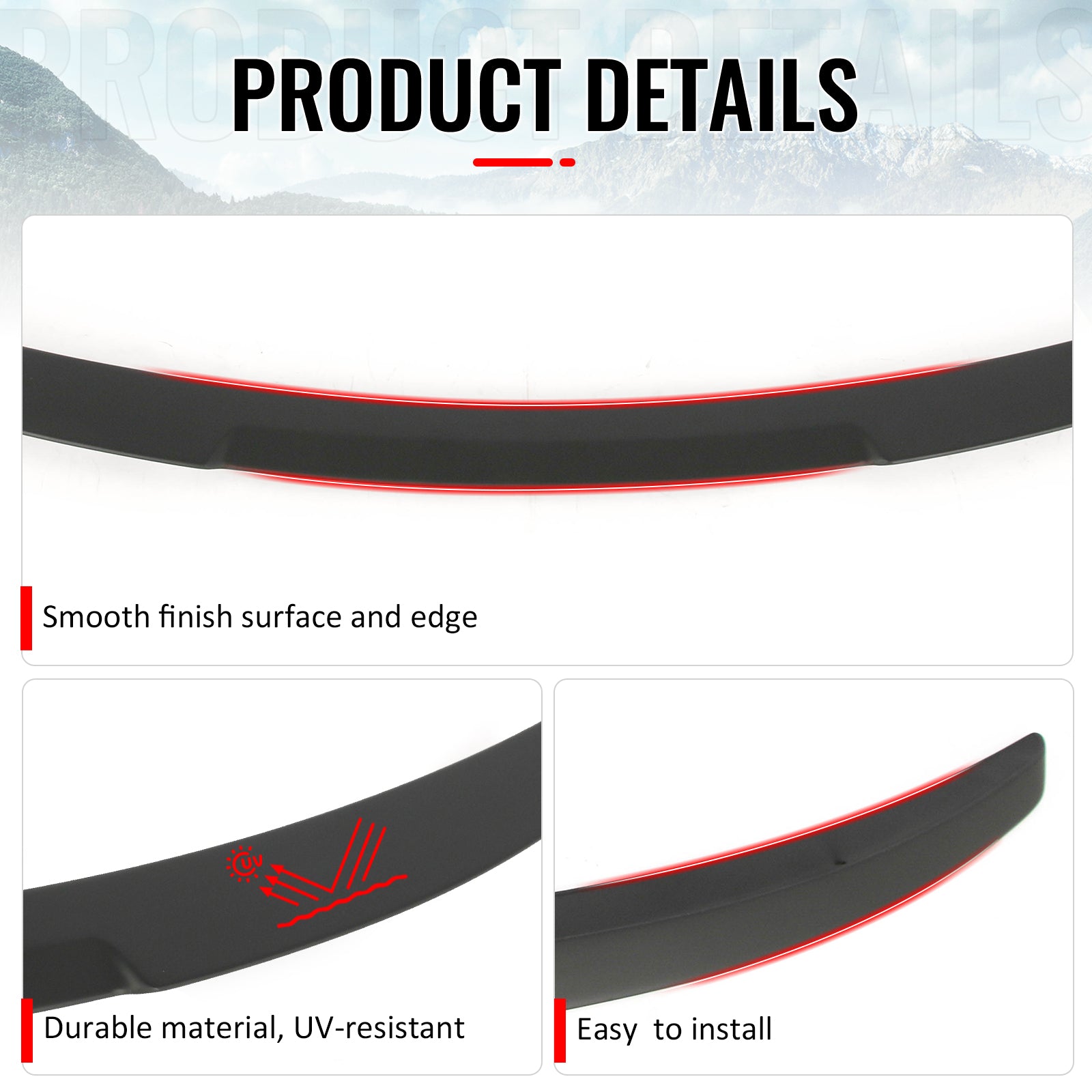 Fits 08-13 BMW E82 1-Series Coupe M4 Style Trunk Spoiler Wing Matte Black ABS