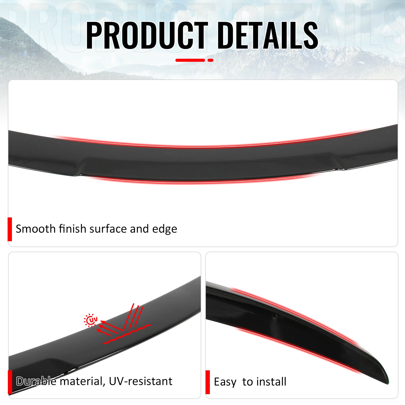 Fits 08-13 BMW E82 1-Series Coupe M4 Style Trunk Spoiler Wing Gloss Black ABS