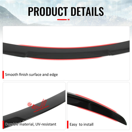 Fits 08-13 BMW E82 1-Series Coupe M4 Style Trunk Spoiler Wing Gloss Black ABS