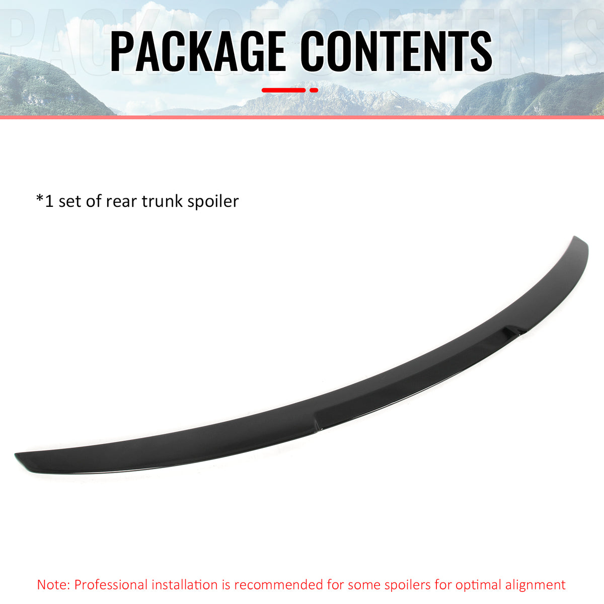 Fits 08-13 BMW E82 1-Series Coupe M4 Style Trunk Spoiler Wing Gloss Black ABS