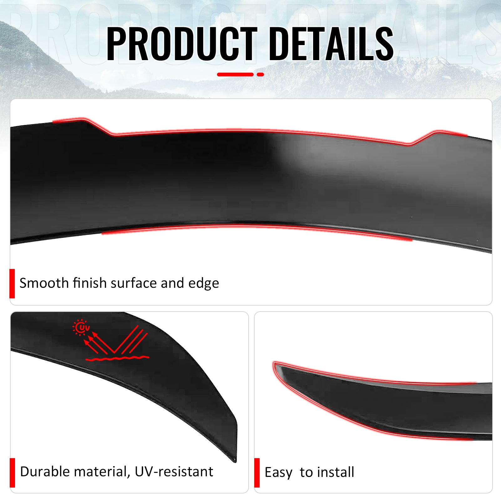 Fits 08-13 BMW E82 1-Series Coupe PSM Style Trunk Spoiler Wing Matte Black ABS