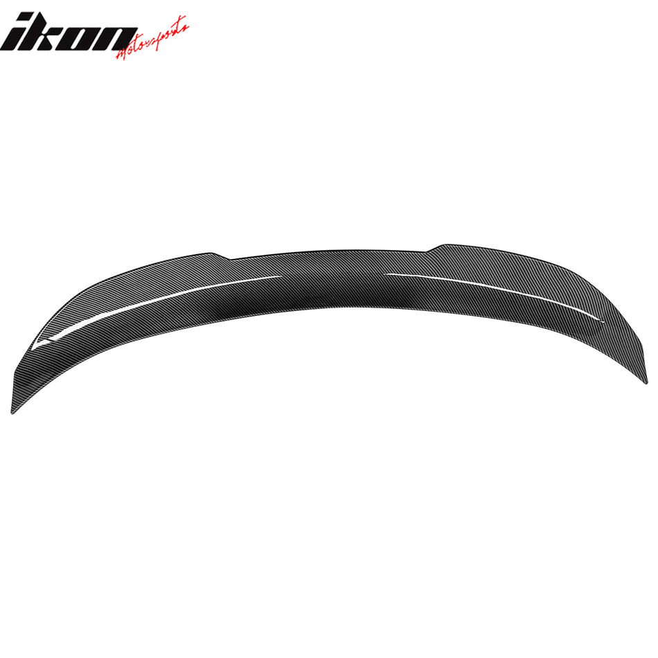 2008-2013 BMW E82 Coupe PSM Style Carbon Fiber Print Rear Spoiler ABS