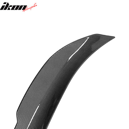 Fits 08-13 BMW E82 1-Series Coupe PSM Style Trunk Spoiler Carbon Fiber Print ABS