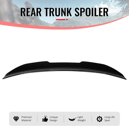 Fits 08-13 BMW E82 1-Series Coupe PSM Style Trunk Spoiler Wing Gloss Black ABS