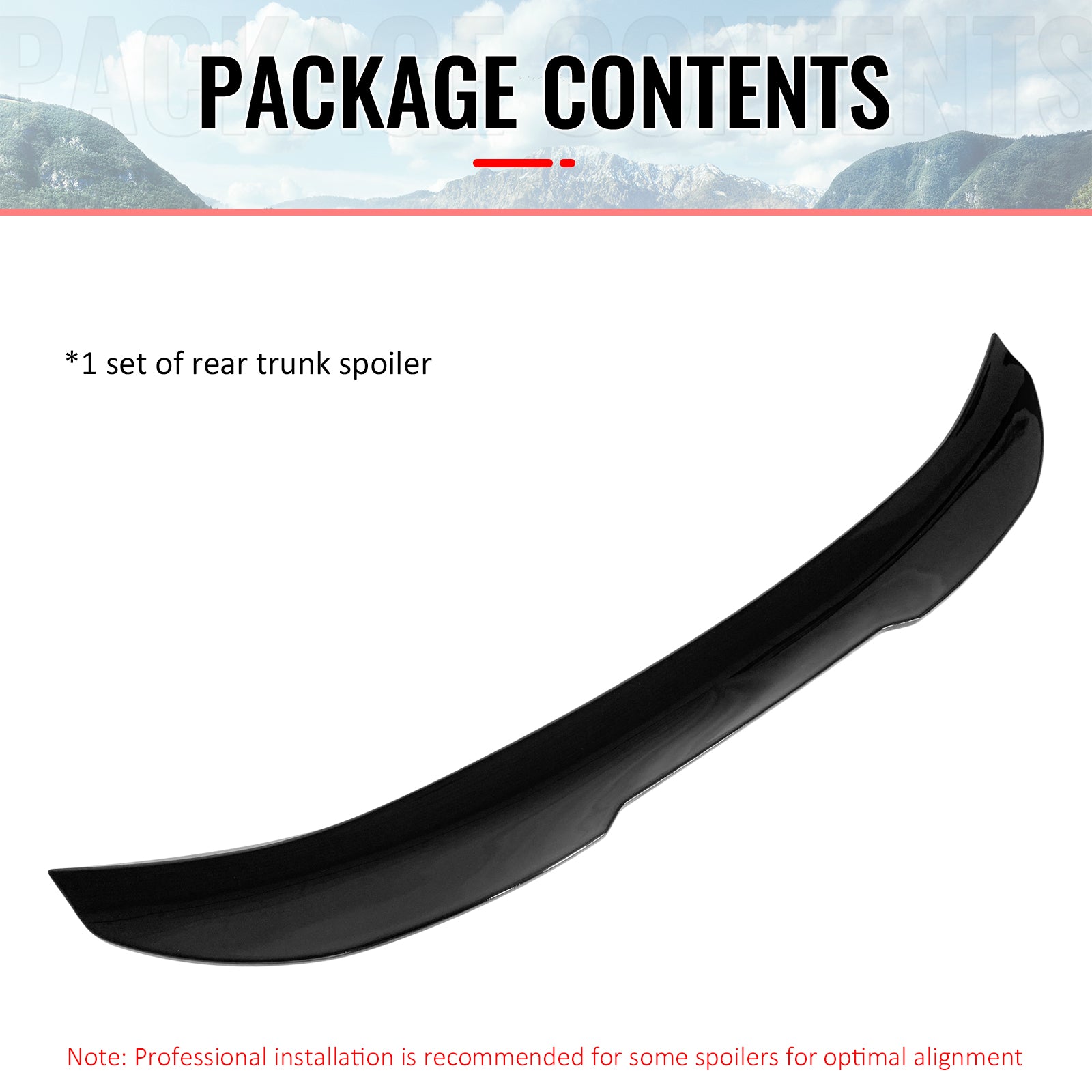 Fits 08-13 BMW E82 1-Series Coupe PSM Style Trunk Spoiler Wing Gloss Black ABS