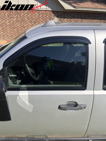 For 2007-2014 Chevy Silverado GMC Sierra Extended Cab Window Visors Vent 4PCS