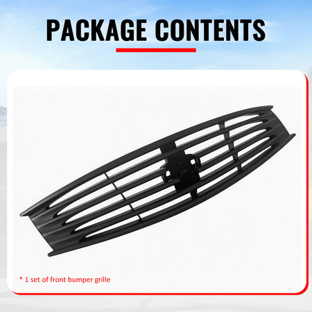 Fits 08-15 Infiniti G37 Q60 Coupe OE Style Front Upper Grille Matte Black ABS