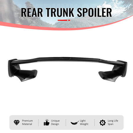 Fits 08-14 Subaru Impreza WRX STI Style Rear Trunk Spoiler Wing Primer Black 5PC