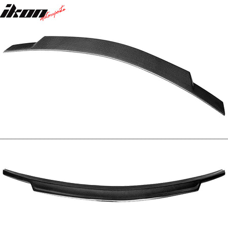 IKON, MOTORSPORTS Trunk Spoiler Wing Black Real Carbon Fiber Compatible With 2008-2014 Mercedes-Benz C-Class W204 4 Door C74 Style Real Carbon Fiber CF Rear For 2013 2012 2011 2010 2009