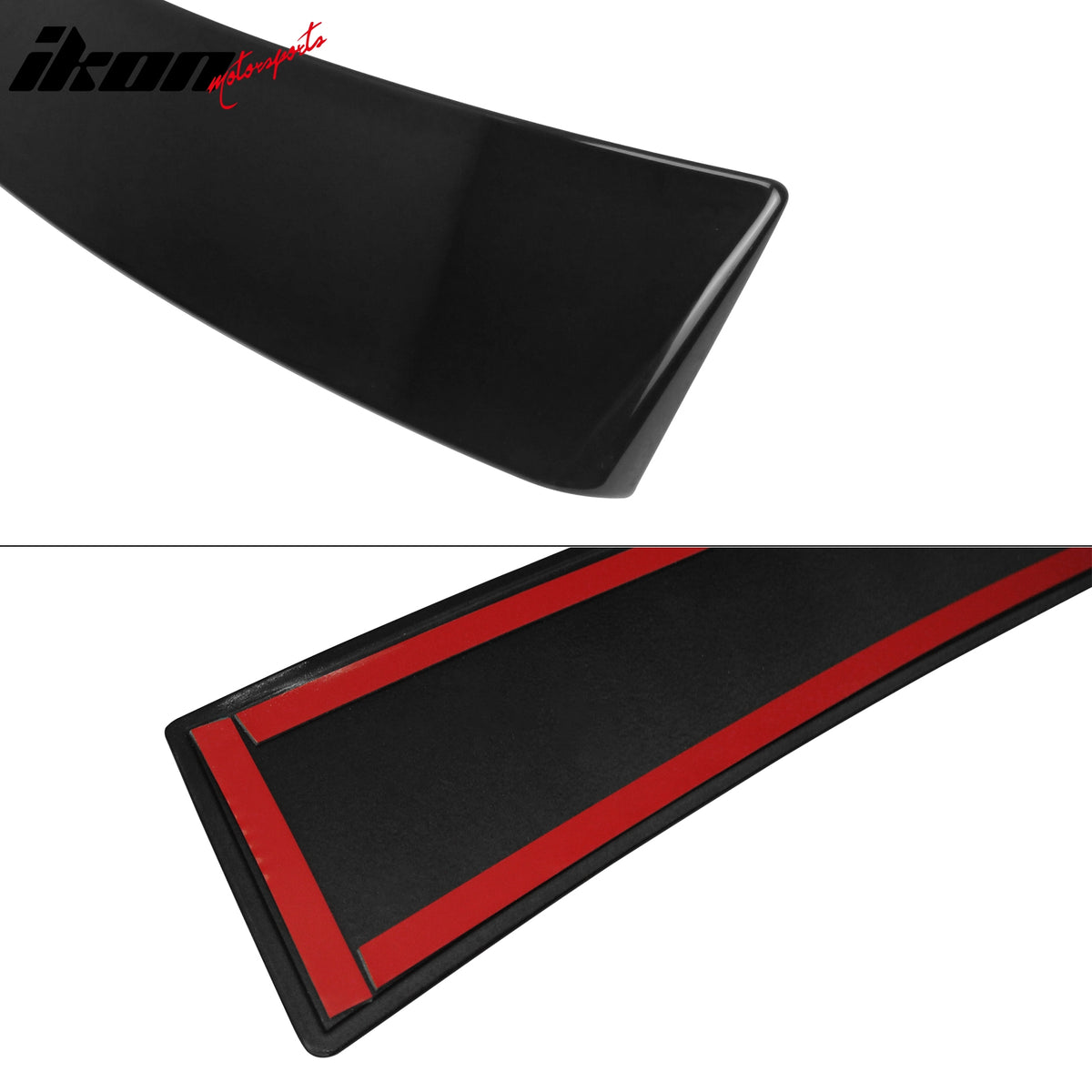 Fits 08-14 Benz W204 C Class AMG Rear Trunk Spoiler + OE Roof Spoiler #040 Black