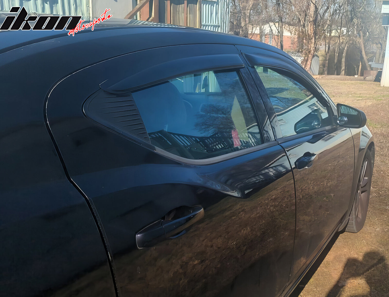 2008-2014 Dodge Avenger Window Visors – 4PC Acrylic | All-Weather