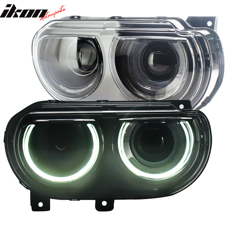 Fits 08-14 Dodge Challenger Front Bumper Cover Conversion w/ Headlights - PP