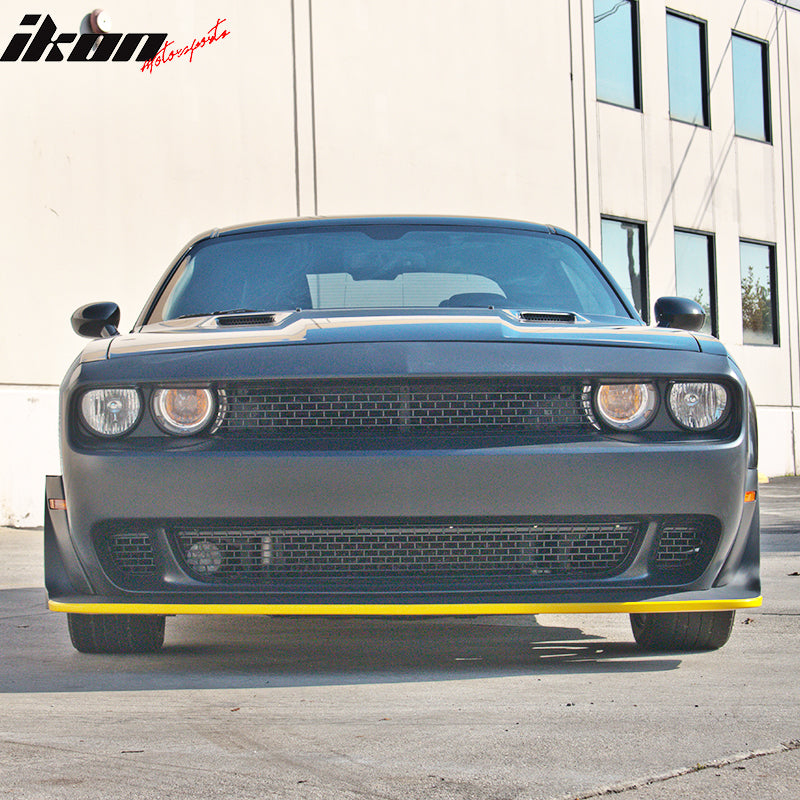 Fits 08-14 Challenger Front Rear Bumper w/ Lip + Demon Fender Flare +V3 Diffuser