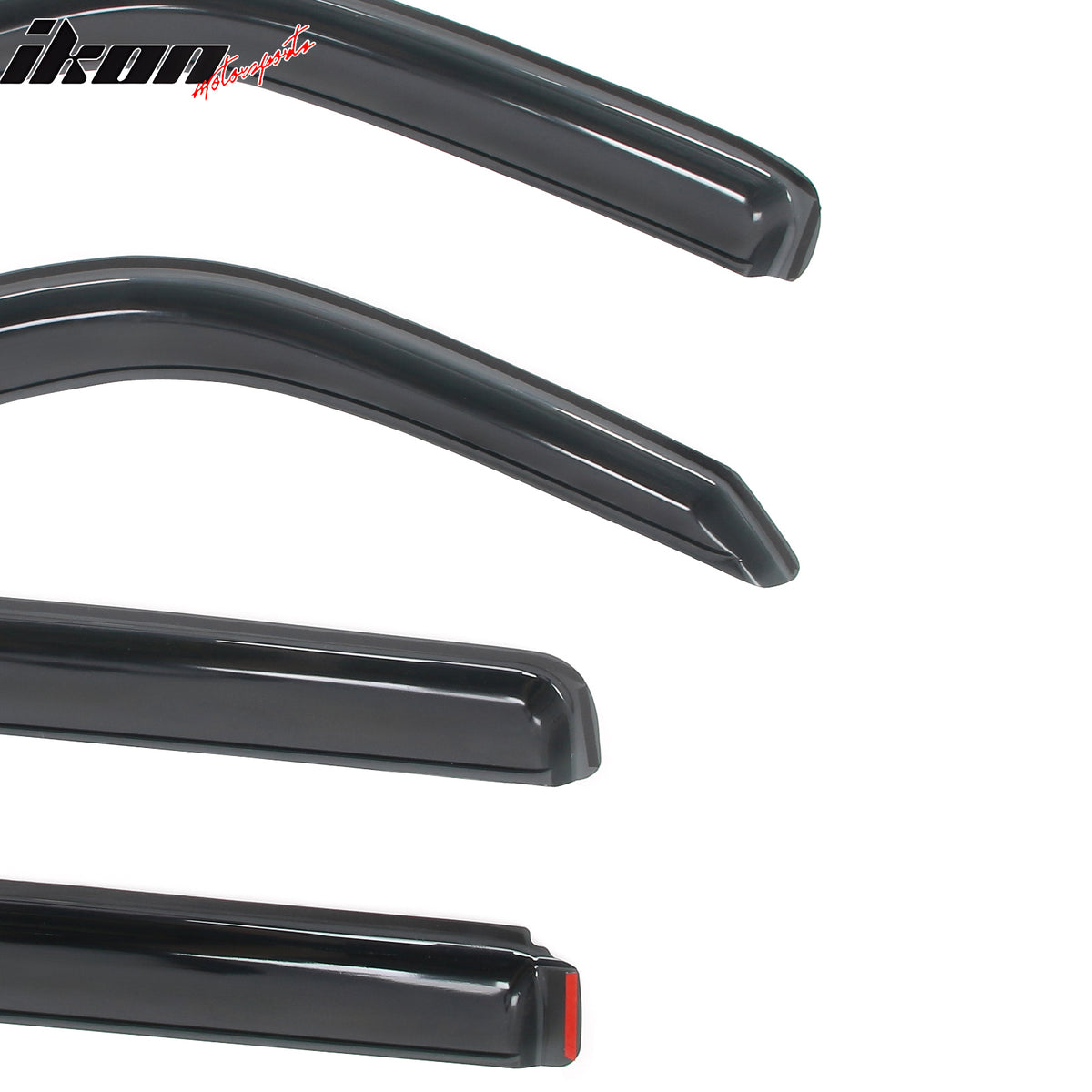 Fits 08-14 Jeep Liberty 4-Door In Channel Window Visors Rain Deflector - Acrylic