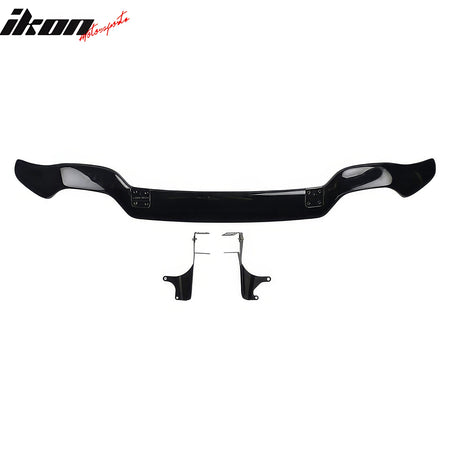 IKON MOTORSPORTS Rear Diffuser, Compatible with 2008-2014 Subaru Impreza WRX STI 5Dr, STI Style Gloss Black ABS Rear Bumper Lip Protector, Air Dam Chin Splitter Molding