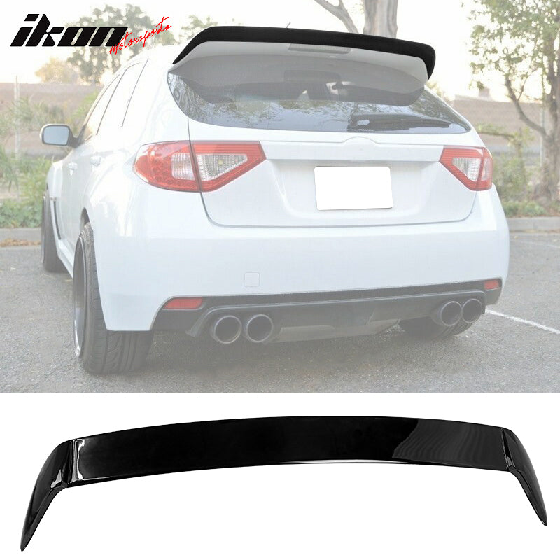 2008-2014 Subaru Impreza WRX STI Roof Spoiler Gurney Flap Gloss Black