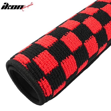 Fits 08-15 Chevy Cruze & 16 Limited Floor Mats Checkered Carpets Black Red Plaid