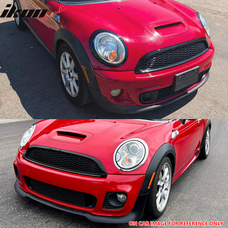 For 08-15 Mini Cooper S JCW R55 R56 R57 R58 R59 Matte Black Front Grille w/Frame