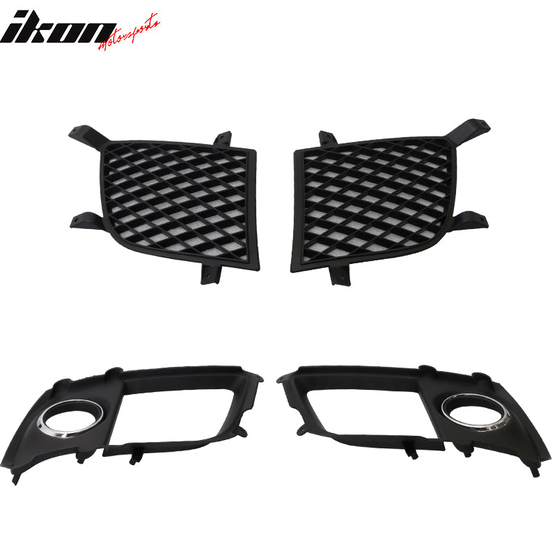 Fits 08-15 Mitsubishi Lancer EVO Style Front Bumper Cover + Grille Fog Covers