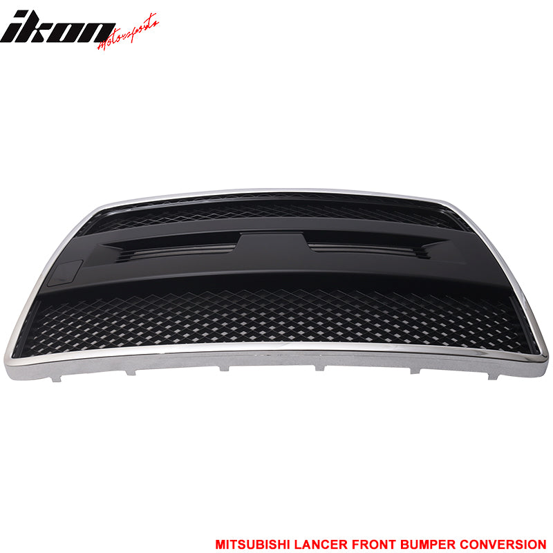 Fits 08-15 Mitsubishi Lancer EVO Style Front Bumper Cover + Grille Fog Covers