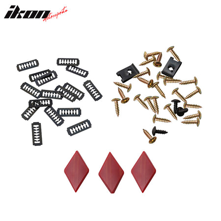 Fits 08-15 Mitsubishi Lancer EVO Style Front Bumper Cover + Grille Fog Covers