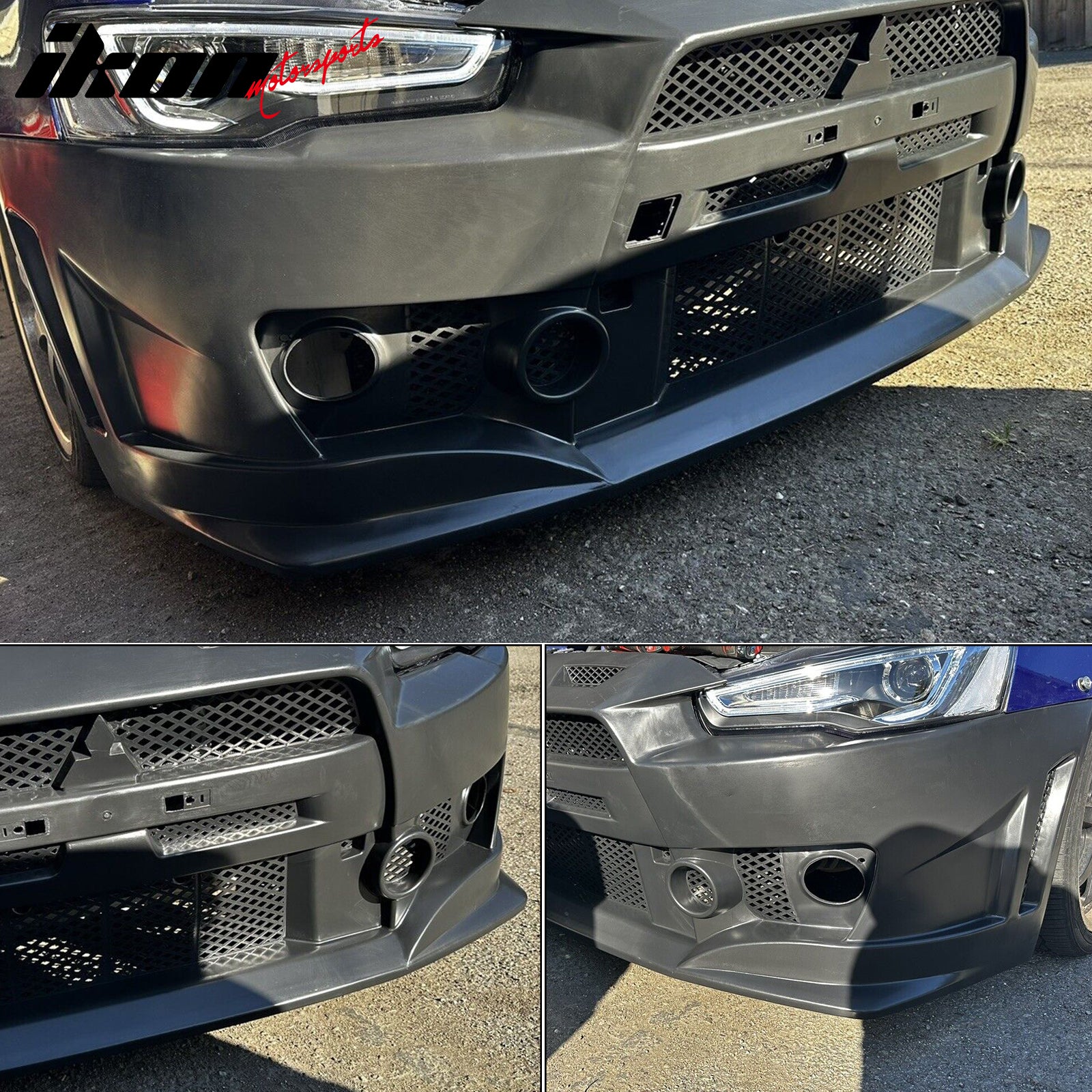 Fits 08-15 Mitsubishi Lancer FQ FQ440 Style Front Bumper Cover