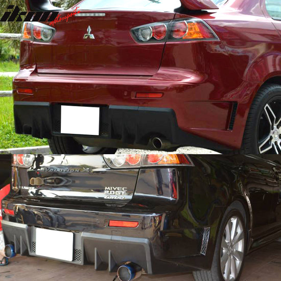 Fits 08-15 Mitsubishi Lancer FQ FQ440 Style Rear Lower Bumper Cover ...