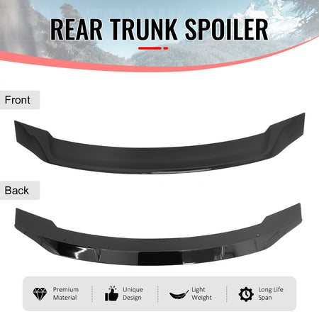 Fits 08-17 Mitsubishi Lancer EVO X 10 R Style Gloss Black Rear Trunk Spoiler ABS