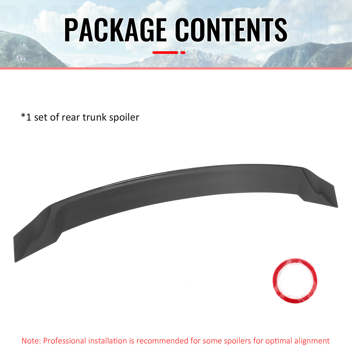 Fits 08-17 Mitsubishi Lancer EVO X 10 R Style Gloss Black Rear Trunk Spoiler ABS